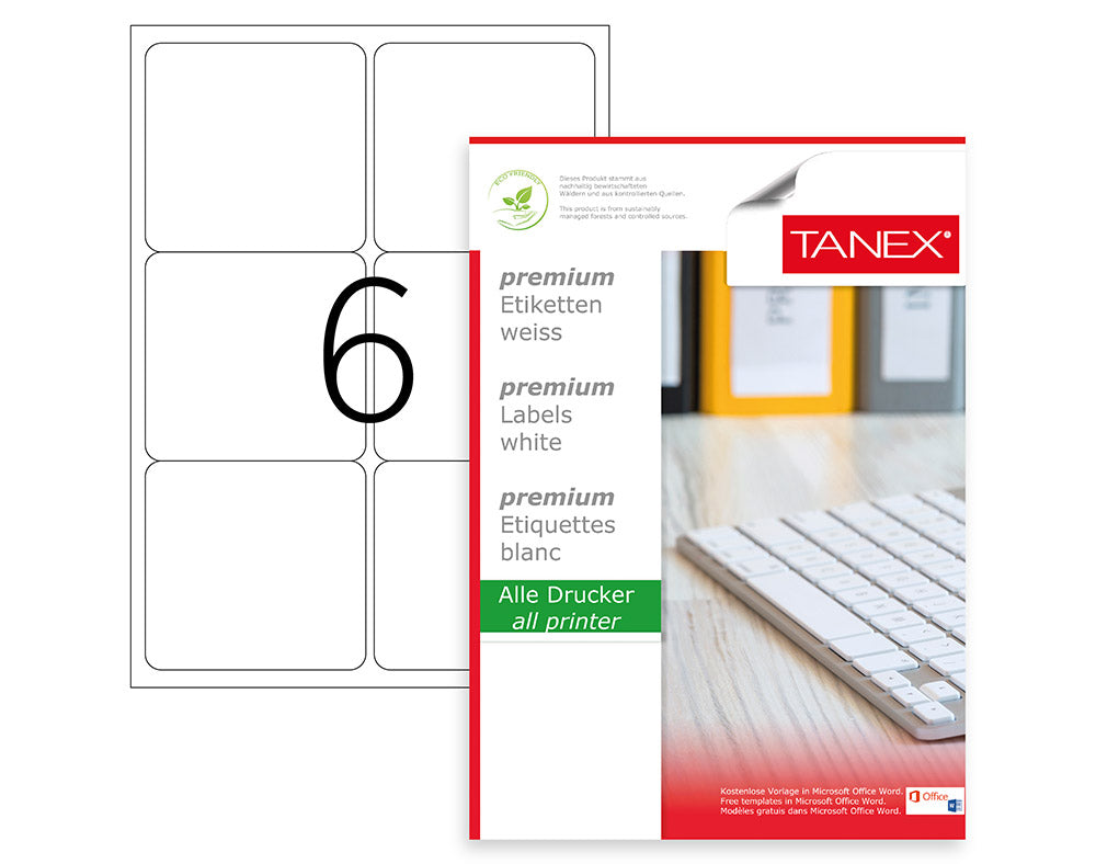 ETICHETE 6/A4 99.1*93.1MM COLTURI ROTUNDE 100/TOP TANEX ETICHETE 6/A4 99.1*93.1MM COLTURI ROTUNDE 100/TOP TANEX